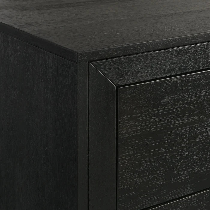Allan 2-Drawer Nightstand in Black