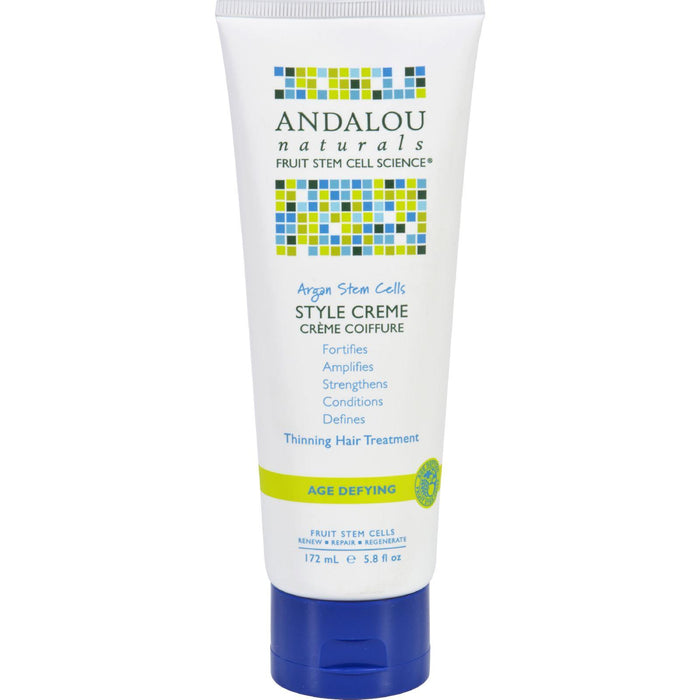 Andalou Naturals Style Creme - Argan Stem Cells - 5.8 Oz