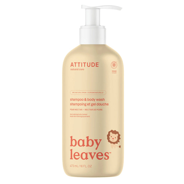 Attitude Baby Leaves Hair & Body Foaming Wash - Pear Nectar