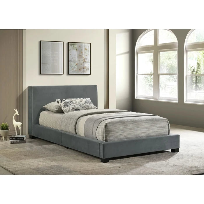 Brookhaven UPH Bed in Grey Velvet