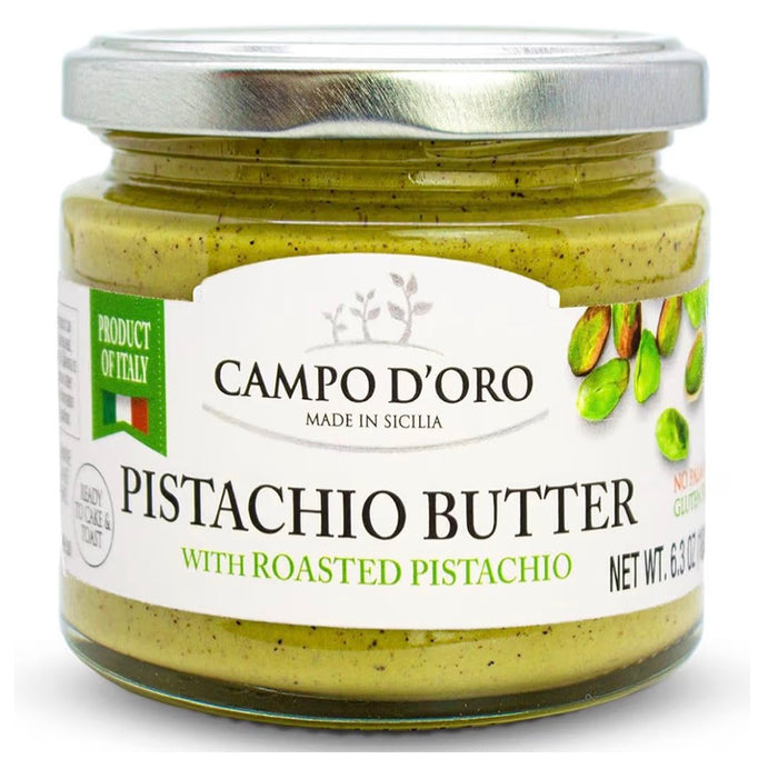 Campo D'Oro Pistachio Butter, 180g (Pack of 6)