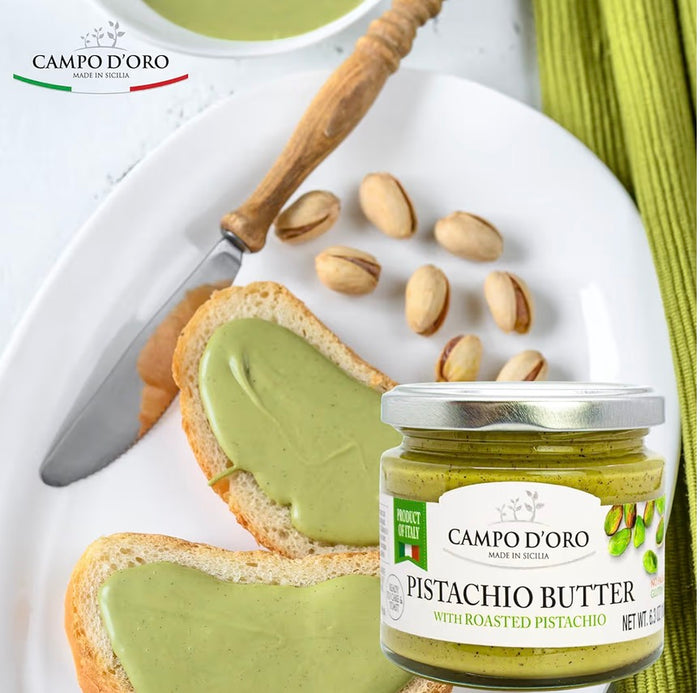Campo D'Oro Pistachio Butter, 180g (Pack of 6)