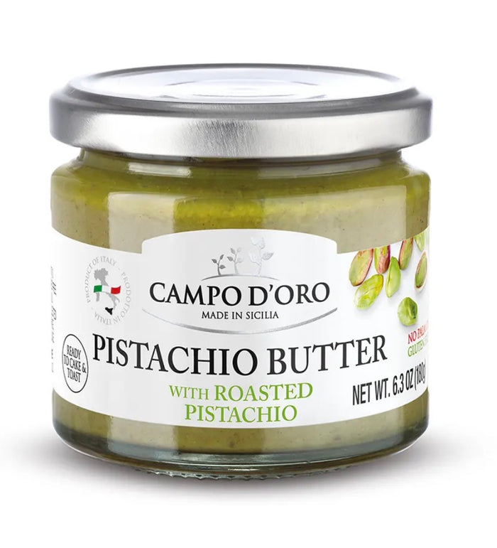 Campo D'Oro Pistachio Butter, 180g (Pack of 6)