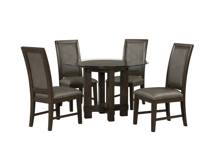 Cityscape 52" Round Dining Table Base-Walnut