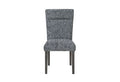 D86 Grey Dining Chair with Brown Legs