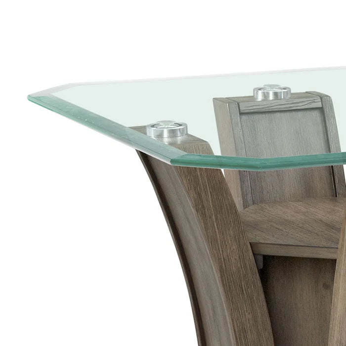 Dapper Square End Table Grey