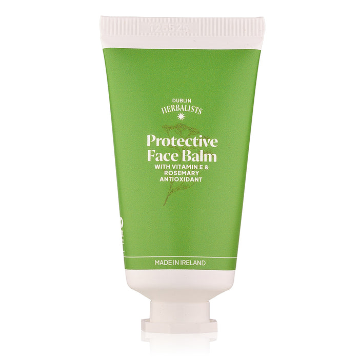 Dublin Herbalists Protective Face Balm in green tube