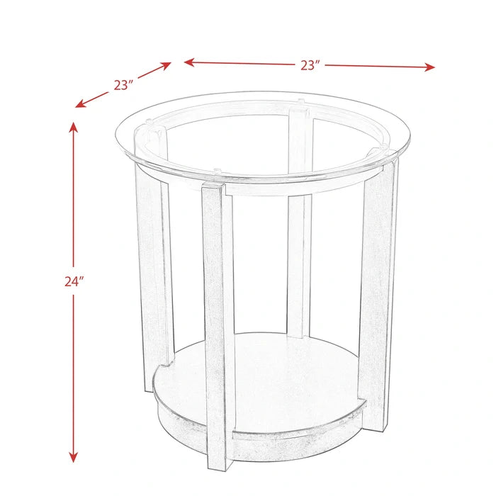 Elsa End Table DARK 3A packaging