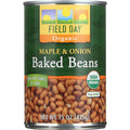 Field Day Beans - Organic - Baked - Maple And Onion - 15 Oz - Case Of 12