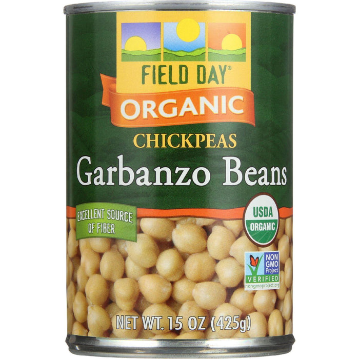Field Day Beans - Organic - Garbanzo - 15 Oz - Case Of 12