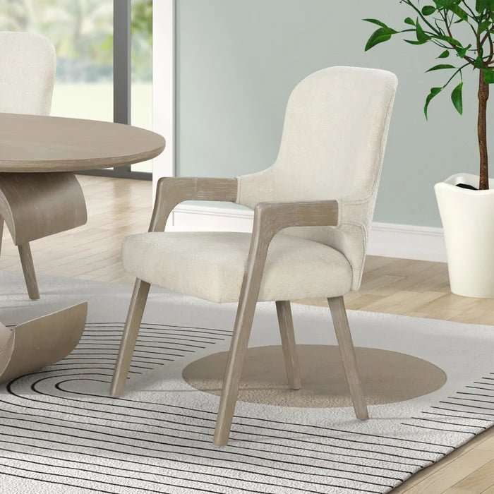 Gwendolyn Upholstered Arm Chair (2 Per Carton)-Cerused Taupe