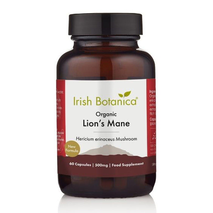 Irish Botanica Lion's Mane Capsules Product Bottle
