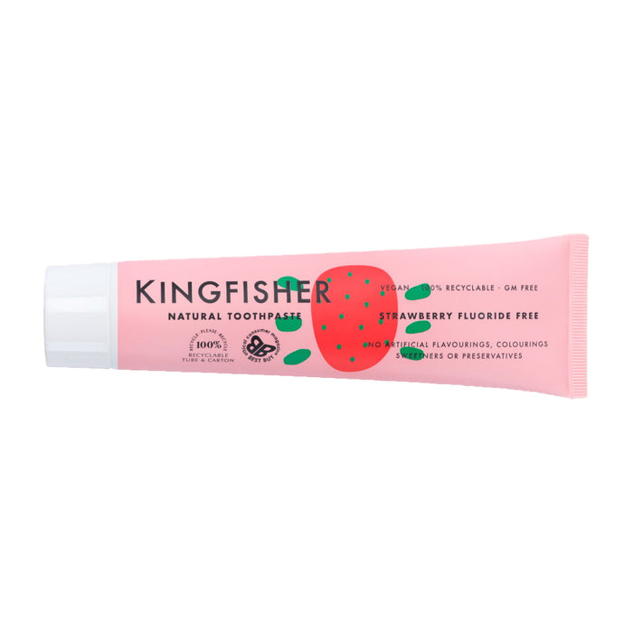 Kingfisher Strawberry Fluoride Free Toothpaste