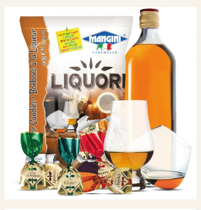 Mangini Liquor Candies, 5.25 oz ( Case 14-Packs )