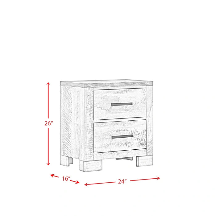 Millers Cove Nightstand Two-Tone Grey