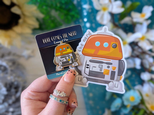 *MINI* Chaotic Menace Droid - Enamel Pin