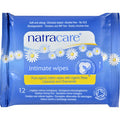 Natracare Organic Cotton Intimate Wipes - 12 Wipes - Case Of 12
