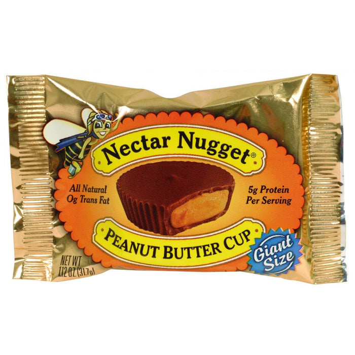 Natural Nectar Nugget Cups - Peanut Butter - 1.12 Oz - Case Of 24
