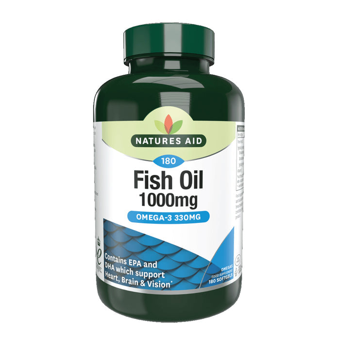 bottle of Nature's Aid Fish Oil 1000mg