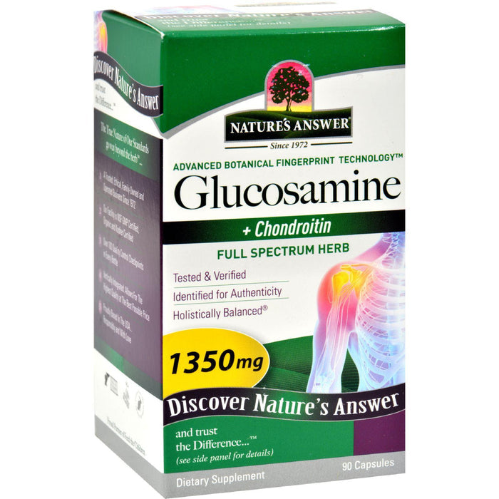 Nature's Answer Glucosamine Plus Chondroitin - 90 Vegetarian Capsules