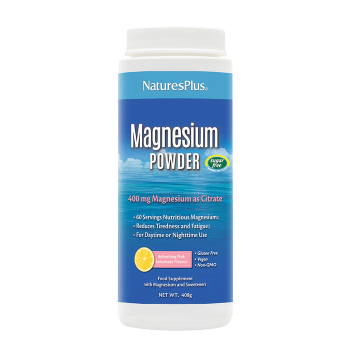 Nature's Plus Magnesium Powder - Pink Lemonade Flavour