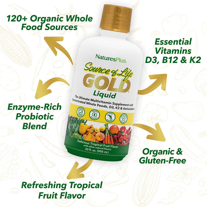 Nature's Plus Source Of Life GOLD Liquid - 887ml