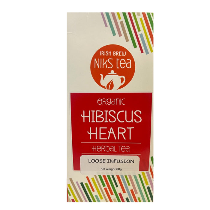 Nik's Tea Organic Hibiscus Heart Tea - Evergreen Healthfoods