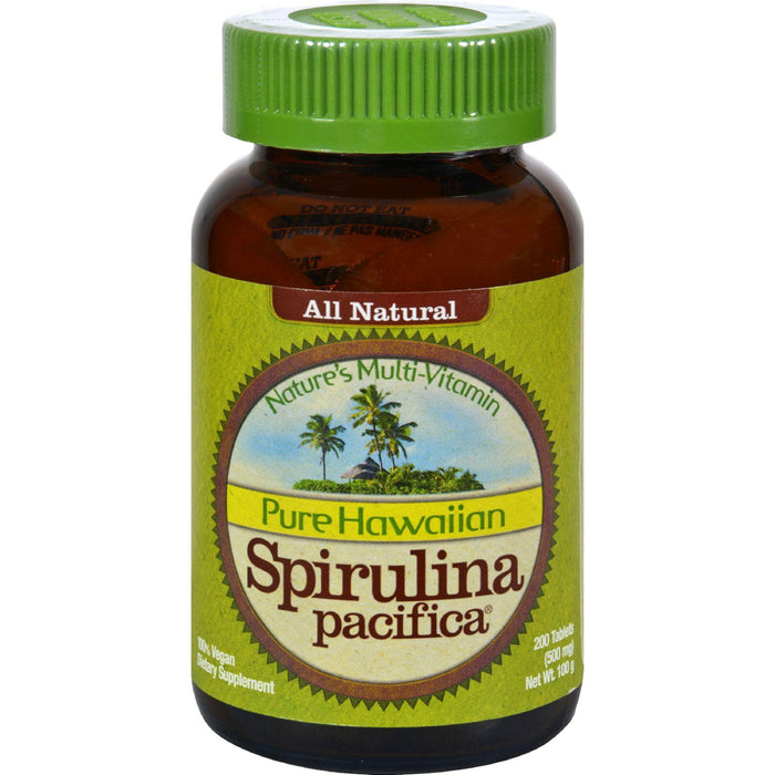 Nutrex Hawaii Pure Hawaiian Spirulina Pacifica - 500 Mg - 200 Tablets