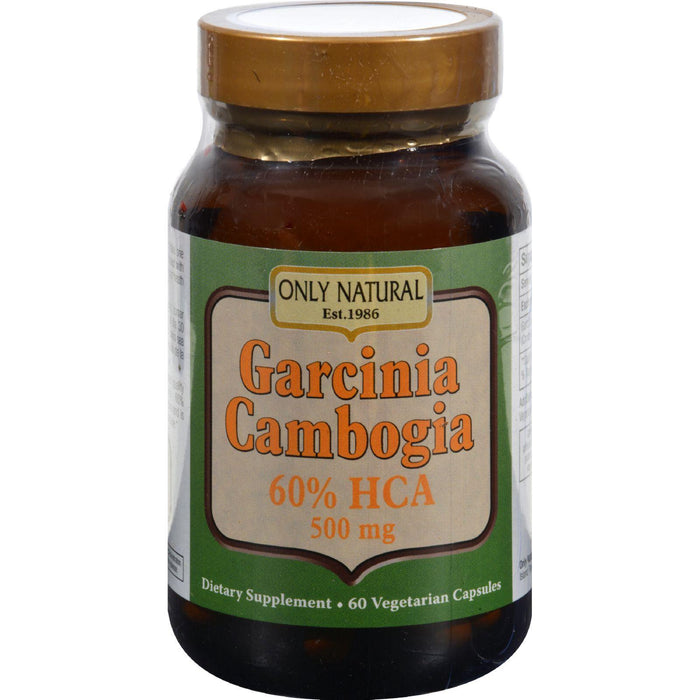 Only Natural Garcinia Cambogia - 500 Mg - 60 Vegetarian Capsules