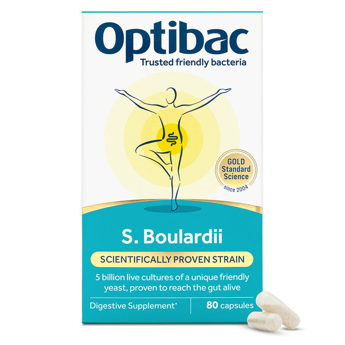 Optibac Saccharomyces Boulardii packaging box