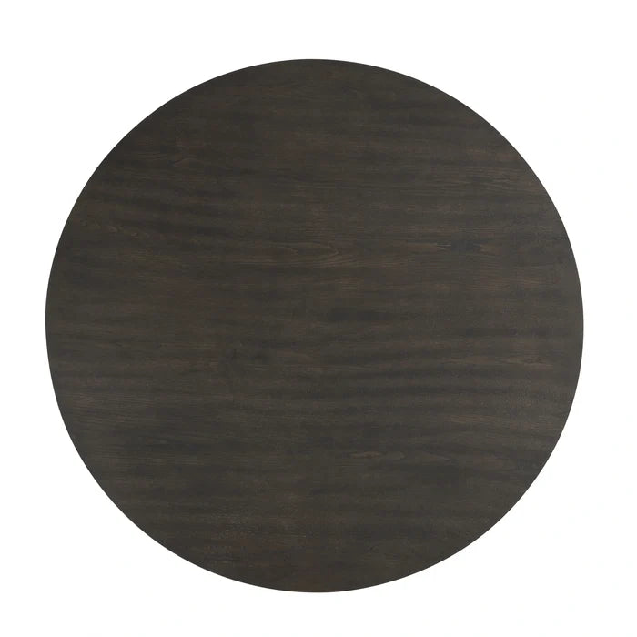 Plateau Round Table Pedestal Base Top-Rustic Espresso