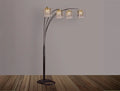 RAIN DROP ARC LAMP 84 H BLACK image