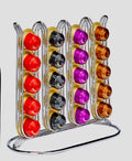 Respresso Capsule Pod Holder Storage Chrome Coffee Organizer for Respresso, 20 Pods