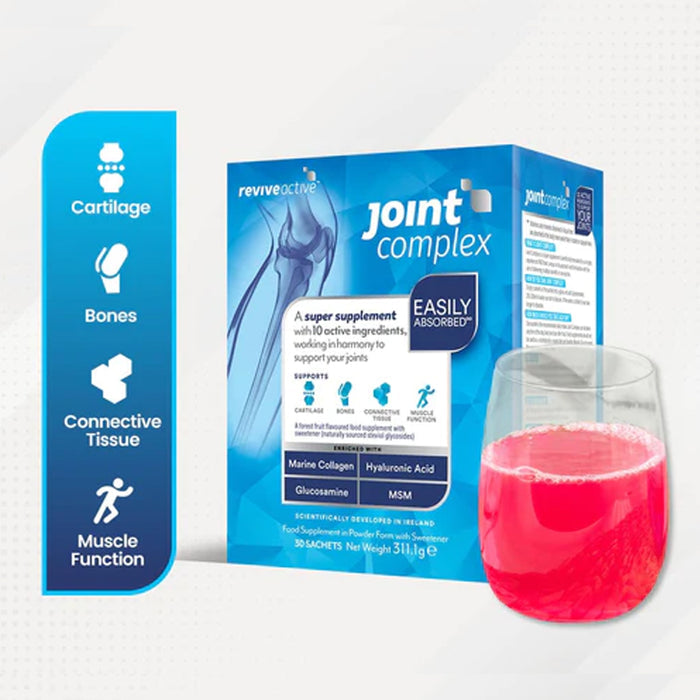 Revive Active Joint Complex 6 Month Supply boxes with glass