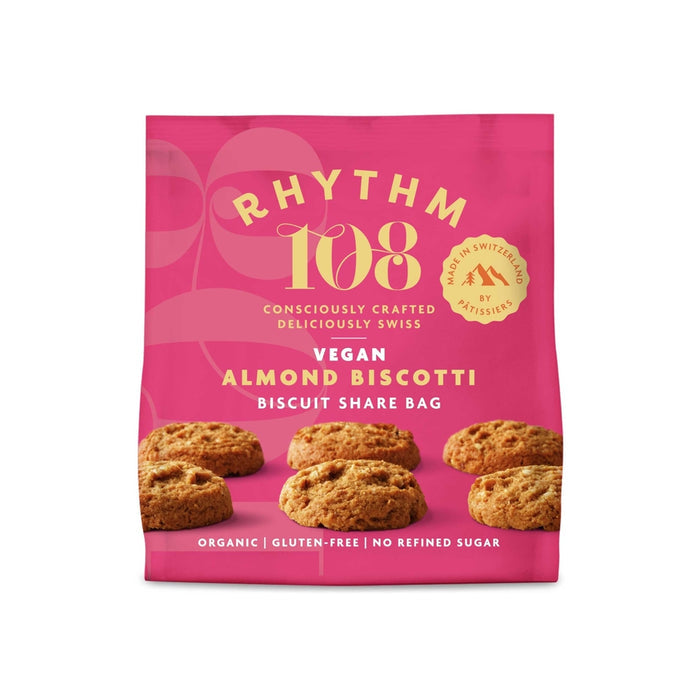 Rhythm 108 Ooh La La Tea Biscuits - Almond Biscotti - Evergreen Healthfoods