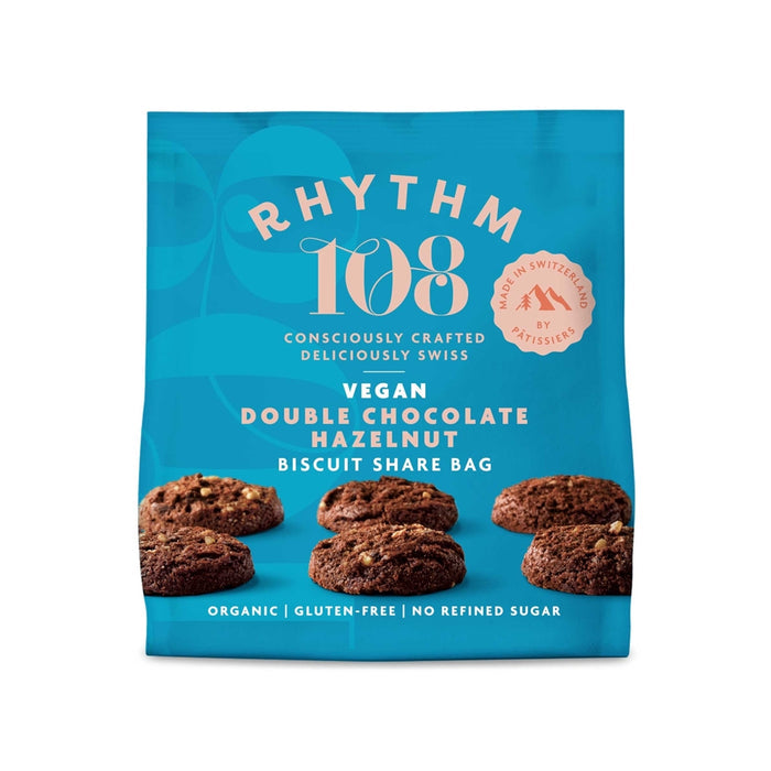 Rhythm 108 Ooh La La Tea Biscuits - Double Choco-Hazelnut - Evergreen Healthfoods
