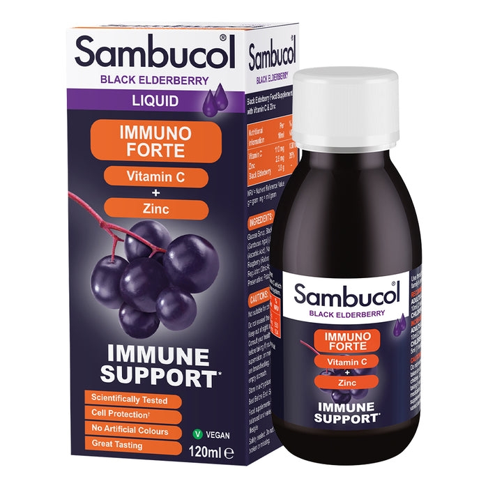 Sambucol Black Elderberry Extract Immuno Forte Liquid - Evergreen Healthfoods