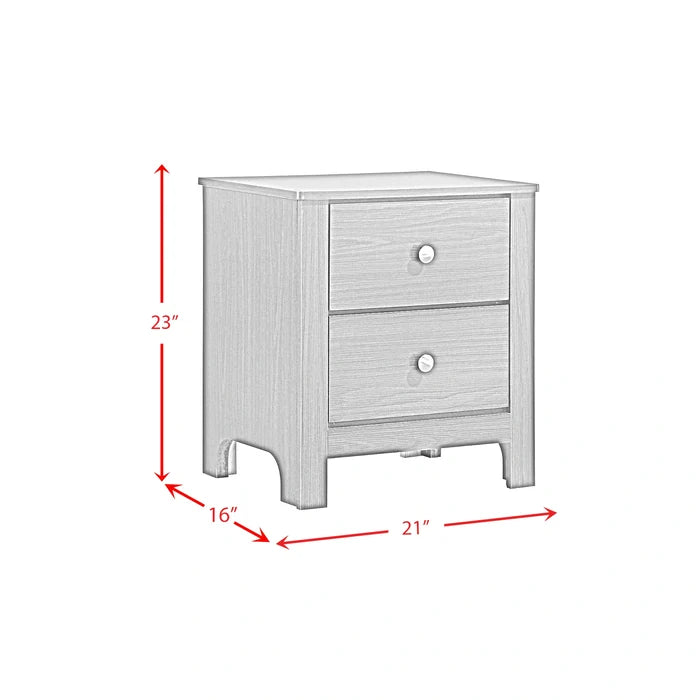 Sami Youth 2-Drawer Nightstand