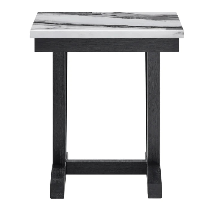 T1319 Blk/Wht End Table