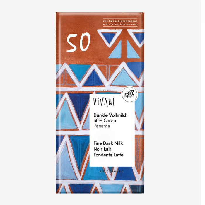 Vivani Organic 50% Dark Milk Chocolate