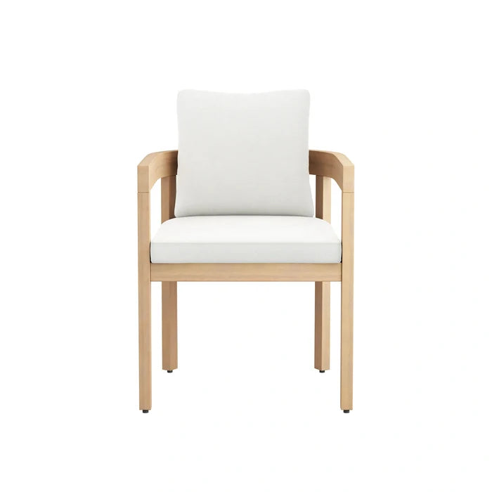 Wesley Patio Side Chair, White Cushion (1 Per Carton)